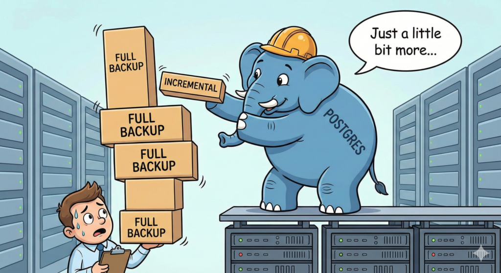 postgresql incremental backup