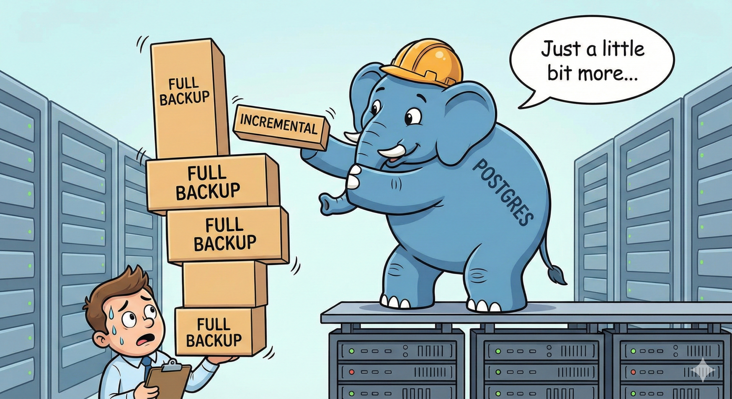 postgresql incremental backup